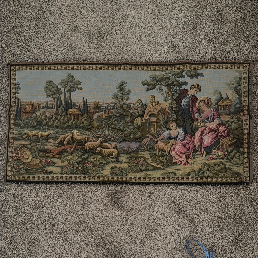 Pastoral Scene Wall Tapestry
